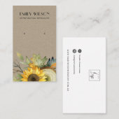 CARTE DE VISITE AFFICHAGE DE RESTAURATION DE L'AUTOMNE DE L'ÉTUDE  (Devant / Derrière)