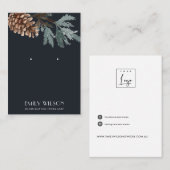 CARTE DE VISITE AFFICHAGE DE RESTAURATION DE L'ÉTUDE DE LA BRANCHE (Devant / Derrière)