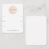 Carte De Visite Affichage de votre Élastique à cheveux Logo Scrunc (Devant / Derrière)