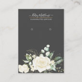 Carte De Visite Affichage des oreilles en crème Rose PixDezines H2 (Devant)