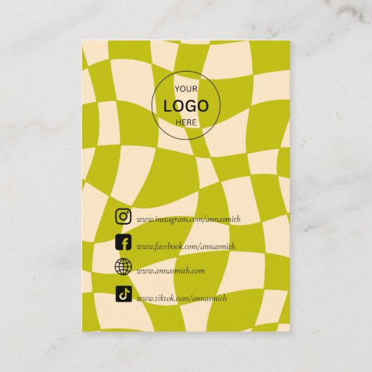 Carte De Visite Affichage d'oreille rétro trippy pour champignon v (Dos)