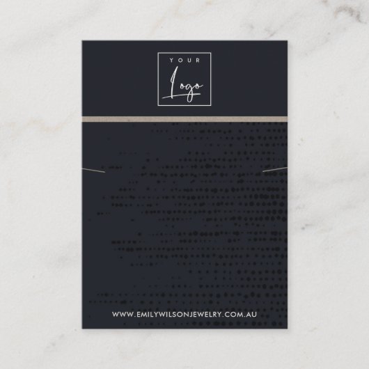 CARTE DE VISITE AFFICHAGE DU BRACELET DE COUCHES NOIR URBAIN (Devant)