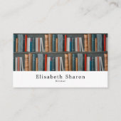 Carte De Visite Affichage du livre, Écrivains (Devant)