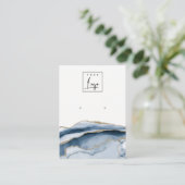 Carte De Visite Affichage du logo Abstrait Gold Adage Marine Stud  (Debout devant)