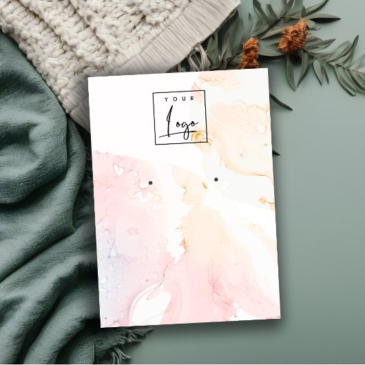 Carte De Visite Affichage du logo de l'oreille Abstrait rose