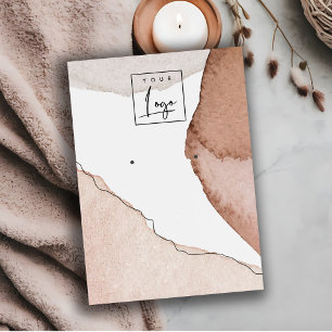 Carte De Visite Affichage du logo de l'oreille Abstrait rose bleu