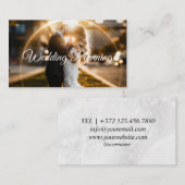 Carte De Visite Affichage du tableau mariage, Mariage du planifica (Devant / Derrière)