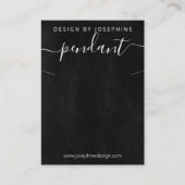 Carte De Visite Affichage Pendentif du collier du tableau à pas (Devant)