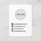 Carte De Visite Affichage personnalisé des bijoux de champignons B (Dos)