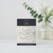 CARTE DE VISITE AFFICHAGE RÉTRO BLACK WHITE DOTS NECKLACE EARRING (Debout devant)