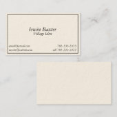 Carte De Visite Affiche cartonnée publicitaire dans les moyens de (Devant / Derrière)