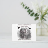 Carte De Visite Affiche de citation de lecture gothique Dark Acade (Debout devant)
