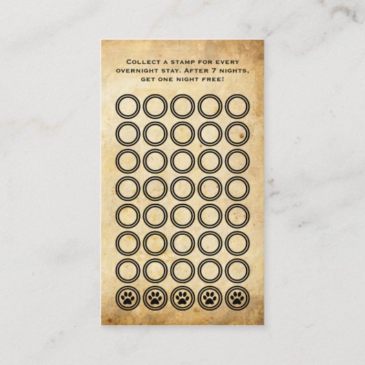 Carte De Visite affiche de la chaise (Dos)