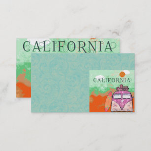 Carte De Visite Affiche de voyage en Californie