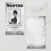 Carte De Visite affiche recherchée (Devant / Derrière)