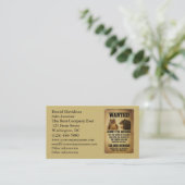 Carte De Visite Affiche Recherchée avec l'écureuil (Debout devant)