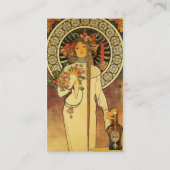 Carte De Visite Affiche vintage Alfonse Mucha Trappistine Nouveau (Dos)