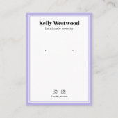 CARTE DE VISITE AFFICHER LOGO LOGO SOCIAL ICON (Devant)