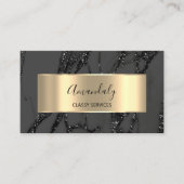 Carte De Visite Affiliation Marketing Consulting Gold Black Marble (Devant)