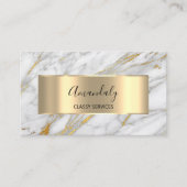 Carte De Visite Affiliation Marketing Consulting Gold Gris Marbre (Devant)