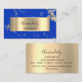 Carte De Visite Affiliation Marketing Consulting Gold Royal Marble (Devant / Derrière)
