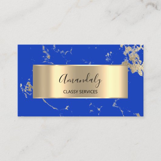 Carte De Visite Affiliation Marketing Consulting Gold Royal Marble (Devant)