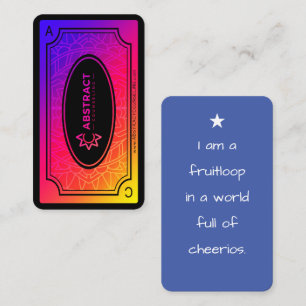 Carte De Visite Affirmations abstraites