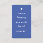 Carte De Visite Affirmations abstraites (Dos)