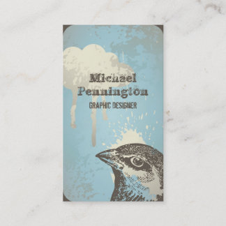 Carte de visite affligé de conception graphique