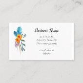 Carte de visite africain de femme (Dos)