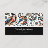 Carte de visite africain des animaux tribaux (Devant)