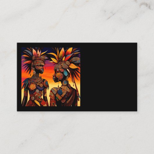 Carte de visite africaine (Devant)