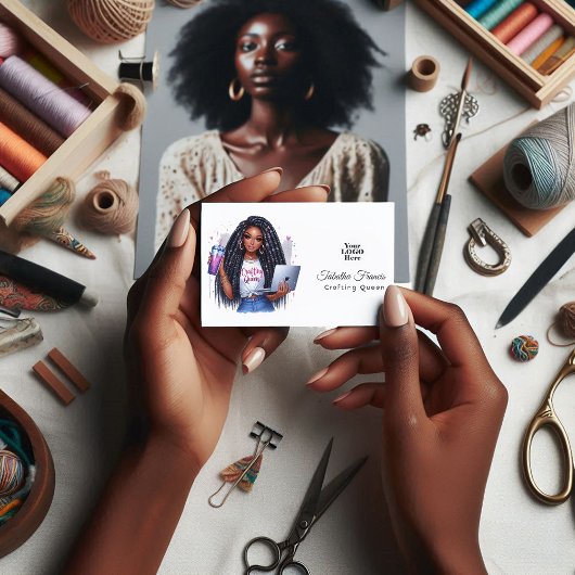 Carte De Visite African American Crafting Queen Ararming Empowerme