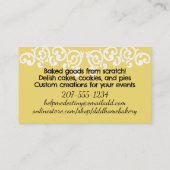 Carte De Visite African American mixing bowl woman baking bakery (Dos)