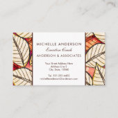 Carte De Visite African Tropical Feuille Jungle Chic (Devant)