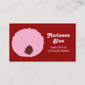 Carte de visite afro-américain de coiffeur (Devant)