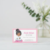 Carte de visite afro-américain de technologie de l (Debout devant)