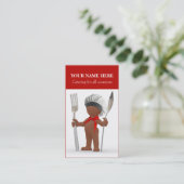 Carte De Visite Afrocentric "chef frais" : Restauration de Bistros (Debout devant)