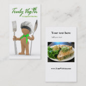 Carte De Visite Afrocentric "chef frais" : Restauration de Bistros (Devant / Derrière)