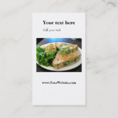 Carte De Visite Afrocentric "chef frais" : Restauration de Bistros (Dos)