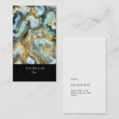 Carte De Visite Agate Abstraite élégante personnalisée (Devant / Derrière)