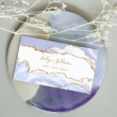 carte de visite agate bleu pastel