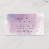Carte De Visite agate d'aquarelle violette (Dos)