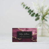 Carte De Visite agate de bordeaux (Debout devant)