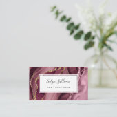 Carte De Visite agate de bordeaux (Debout devant)