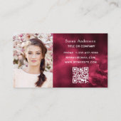 Carte De Visite Agate de Bourgogne photo qr code logo (Dos)