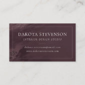 Carte De Visite Agate de mauve cristallisée | Marbre rose Rose pou (Dos)