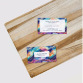 Carte De Visite Agate de parties scintillant arc-en-ciel esthétiqu