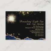 Carte De Visite *~* Agate Energy Ball of Light Purple Gold (Dos)