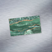 Carte de visite Agate Green Gold Parties scintilla (In Situ)